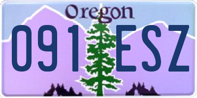 OR license plate 091ESZ