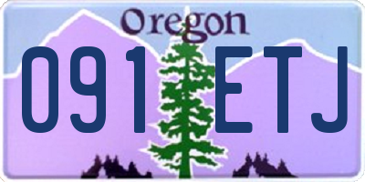 OR license plate 091ETJ