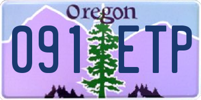 OR license plate 091ETP