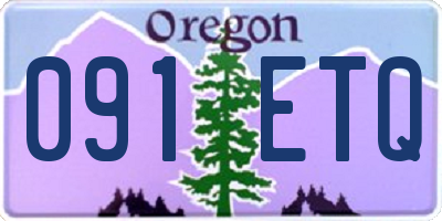 OR license plate 091ETQ