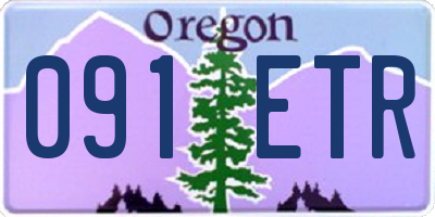 OR license plate 091ETR