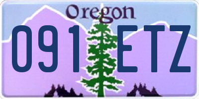 OR license plate 091ETZ