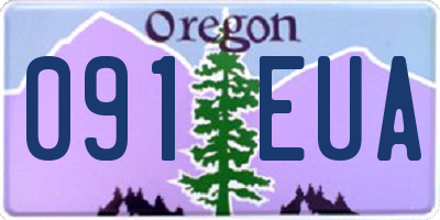 OR license plate 091EUA