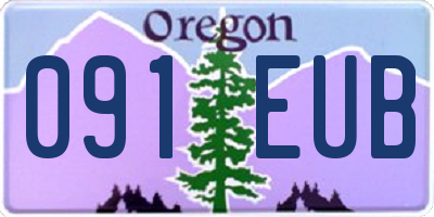 OR license plate 091EUB