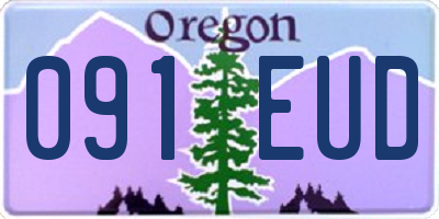 OR license plate 091EUD