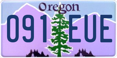 OR license plate 091EUE