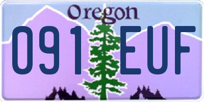 OR license plate 091EUF