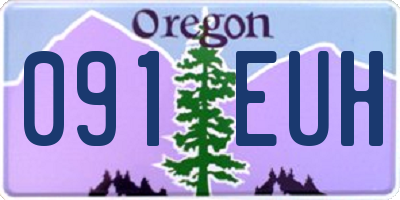 OR license plate 091EUH