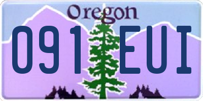 OR license plate 091EUI