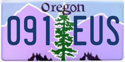 OR license plate 091EUS
