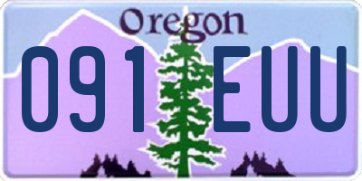 OR license plate 091EUU