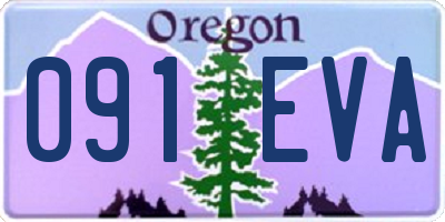 OR license plate 091EVA