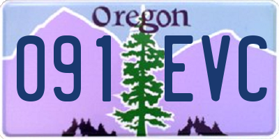 OR license plate 091EVC