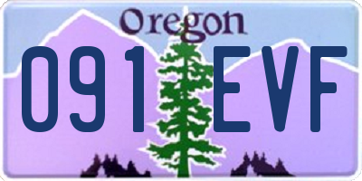 OR license plate 091EVF