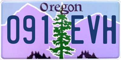 OR license plate 091EVH