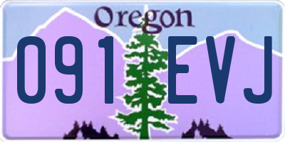 OR license plate 091EVJ