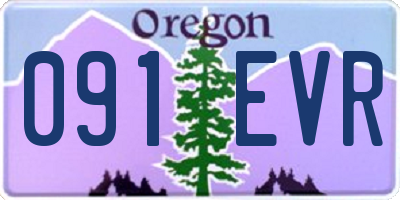 OR license plate 091EVR