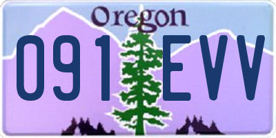 OR license plate 091EVV