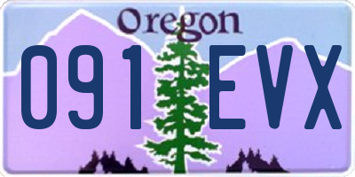 OR license plate 091EVX