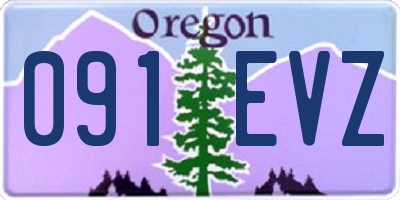OR license plate 091EVZ