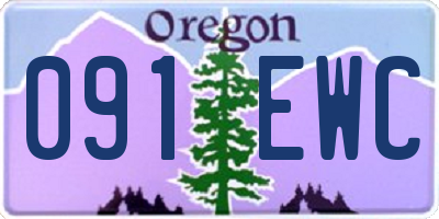 OR license plate 091EWC