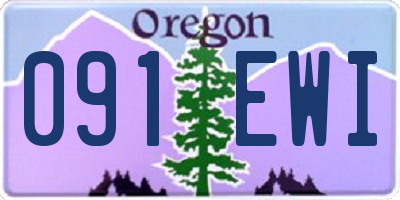 OR license plate 091EWI