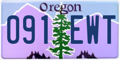OR license plate 091EWT