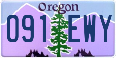 OR license plate 091EWY