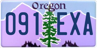 OR license plate 091EXA