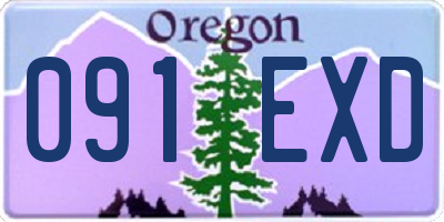 OR license plate 091EXD