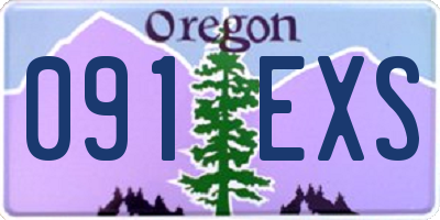 OR license plate 091EXS