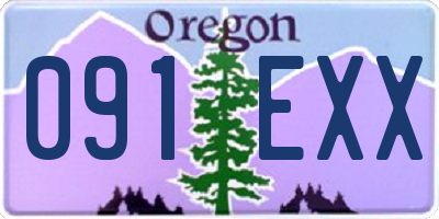 OR license plate 091EXX