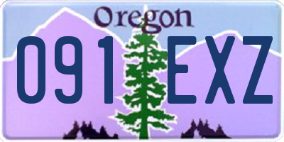 OR license plate 091EXZ