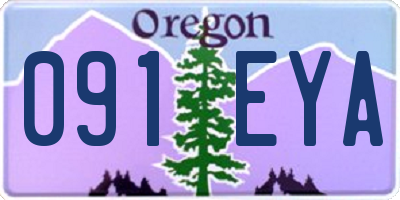 OR license plate 091EYA