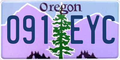 OR license plate 091EYC