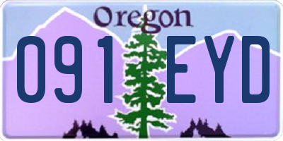 OR license plate 091EYD