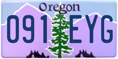 OR license plate 091EYG