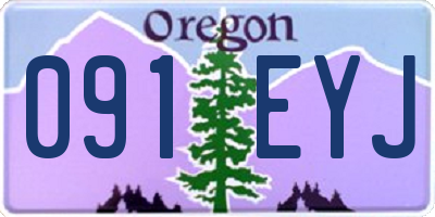 OR license plate 091EYJ
