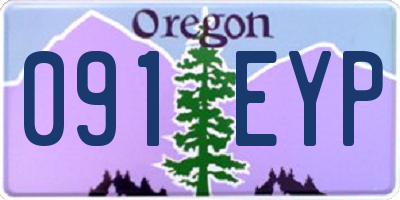 OR license plate 091EYP