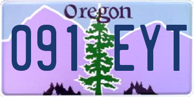 OR license plate 091EYT