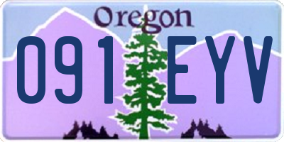 OR license plate 091EYV