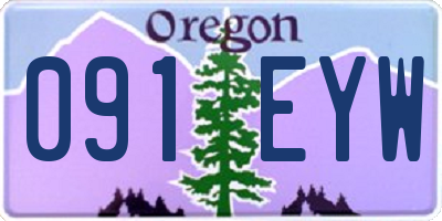 OR license plate 091EYW