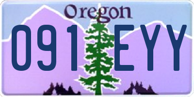 OR license plate 091EYY