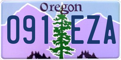 OR license plate 091EZA