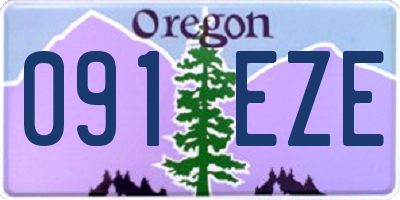 OR license plate 091EZE