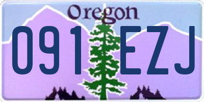 OR license plate 091EZJ