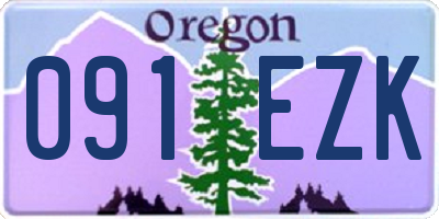 OR license plate 091EZK