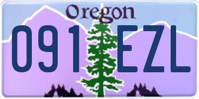 OR license plate 091EZL