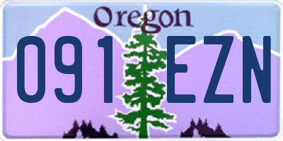 OR license plate 091EZN