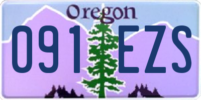 OR license plate 091EZS